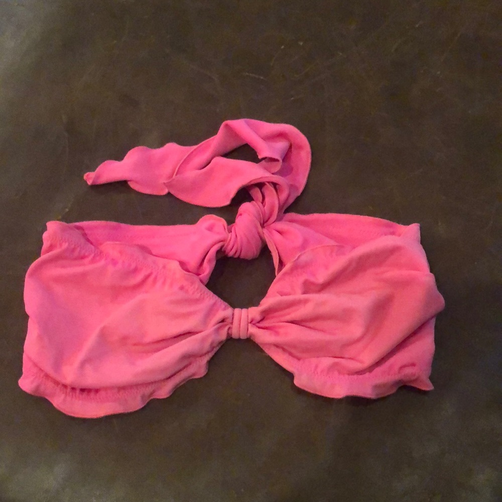 Pink swim top